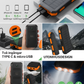 Portabel Solcells Powerbank 10000mAh – Vattentät med LED & USB
