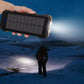 Portabel Solcells Powerbank 10000mAh – Vattentät med LED & USB